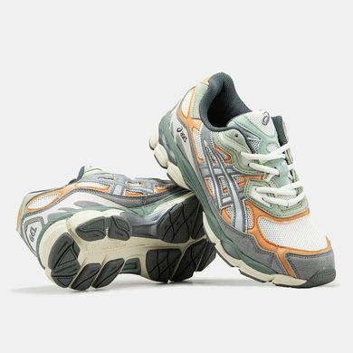 Asics Gel-NYC Grey Orange Green