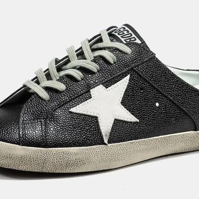 Golden Goose Superstar Mule Black White