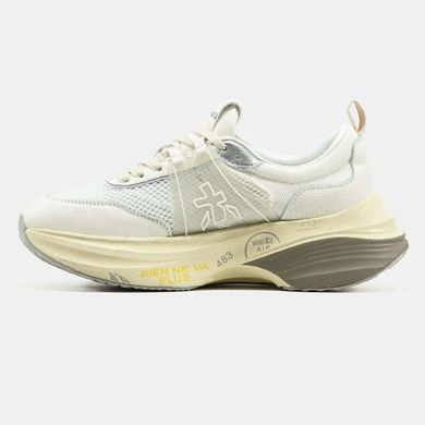 Premiata HILL White Silver Cream, 37