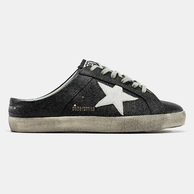 Golden Goose Superstar Mule Black White