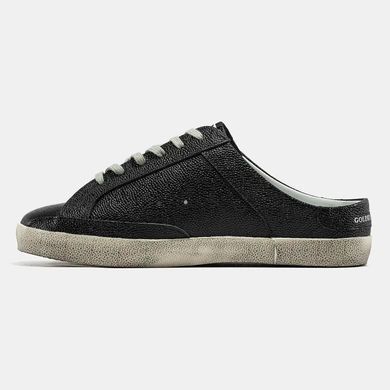 Golden Goose Superstar Mule Black White