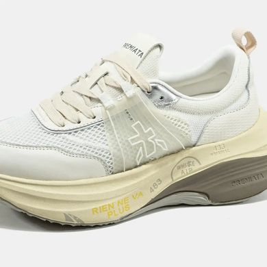 Premiata HILL White Silver Cream, 37