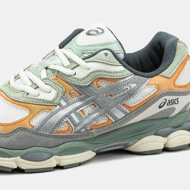 Asics Gel-NYC Grey Orange Green