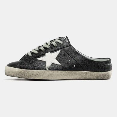 Golden Goose Superstar Mule Black White