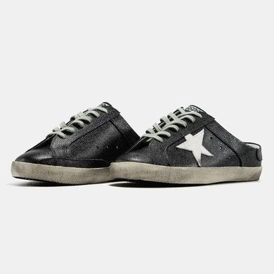 Golden Goose Superstar Mule Black White