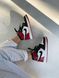Баскетбольні кросівки Nike Air Jordan 1 Retro High Red Black Toe 8487 фото 8