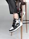 Баскетбольные кроссовки Nike Air Jordan 1 Retro Mid Black White Grey Shadow 2086 фото 1