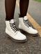 Зимові Черевики Dr. Martens White Brown 4202 фото 3