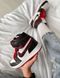 Баскетбольні кросівки Nike Air Jordan 1 Retro Mid Black White Red 2059 фото 6