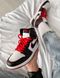 Баскетбольні кросівки Nike Air Jordan 1 Retro Mid Black White Red 2059 фото 7