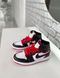 Баскетбольні кросівки Nike Air Jordan 1 Retro Mid Black White Red 2059 фото 5