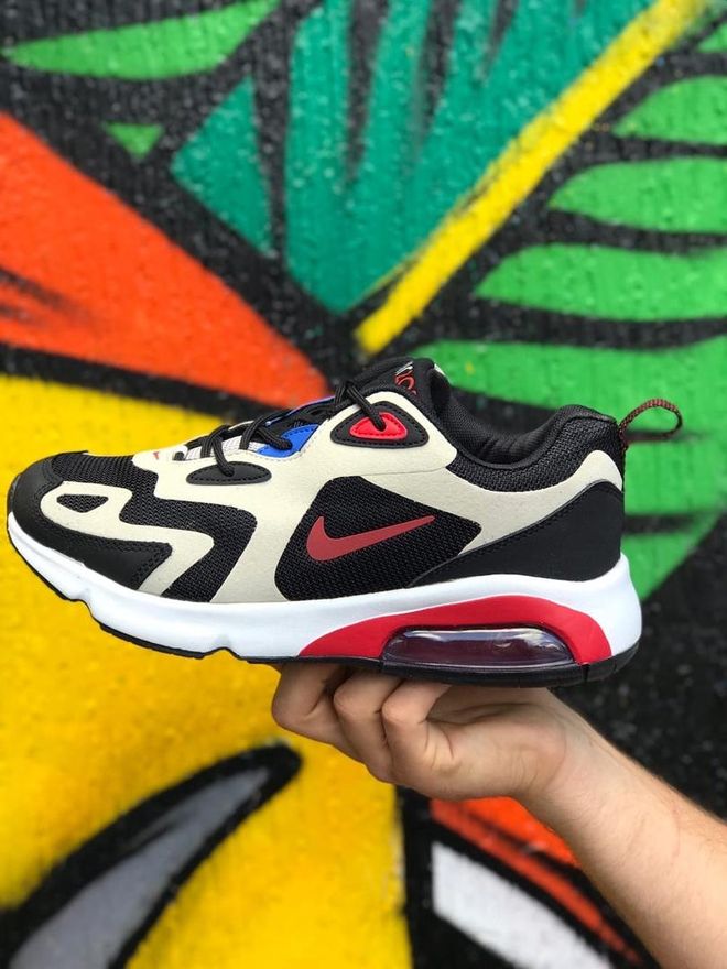 nike air max 200 black/university red