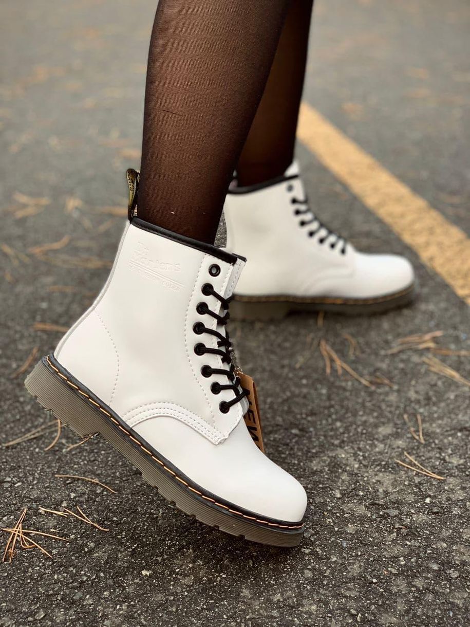 Зимние ботинки Dr. Martens White Brown 4202 фото