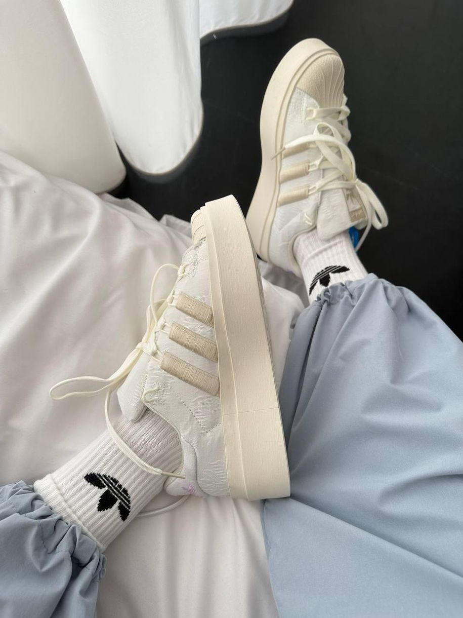 Adidas Superstar Bonega White Beige 9696 фото