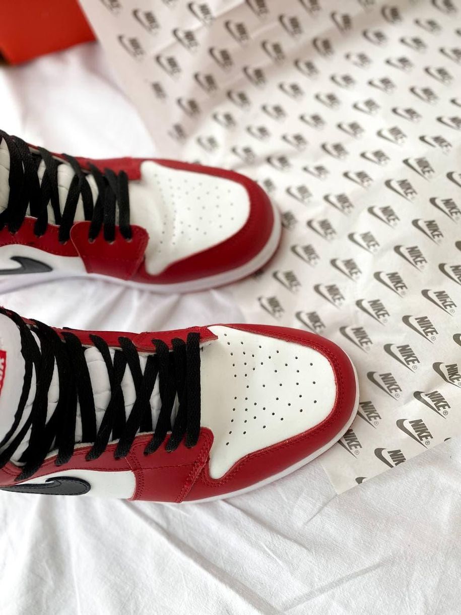 Nike Air Jordan 1 Retro High Red White Black 6040 фото
