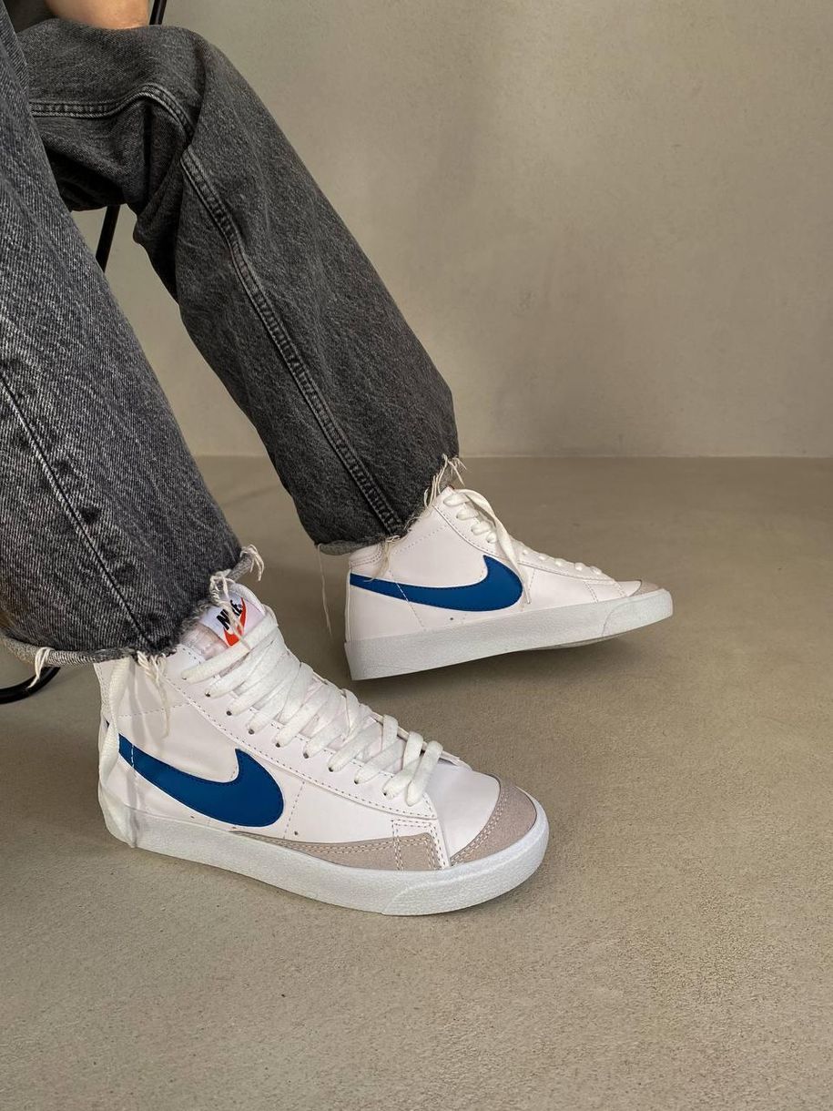 Кросівки Nike Blazer Mid 77 Blue 7032 фото
