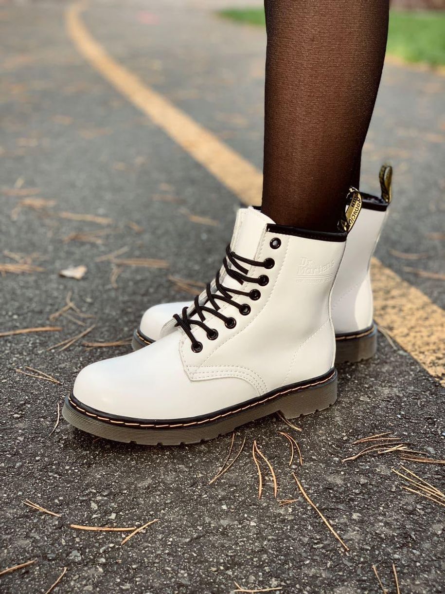 Зимові Черевики Dr. Martens White Brown 4202 фото