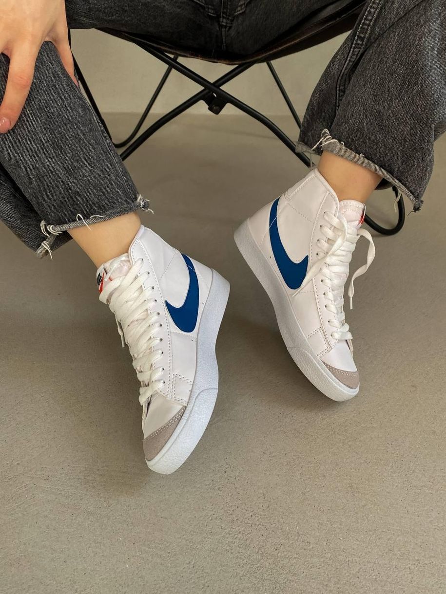 Кросівки Nike Blazer Mid 77 Blue 7032 фото