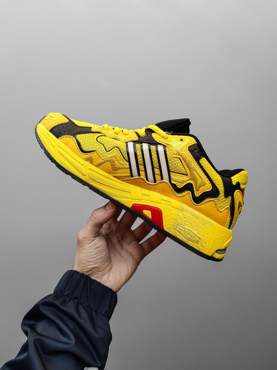 Кроссовки Adidas x Bad Bunny Response Yellow Black 11071 фото