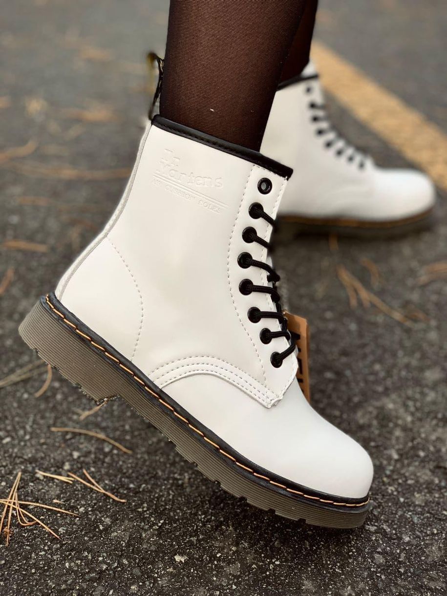 Зимові Черевики Dr. Martens White Brown 4202 фото