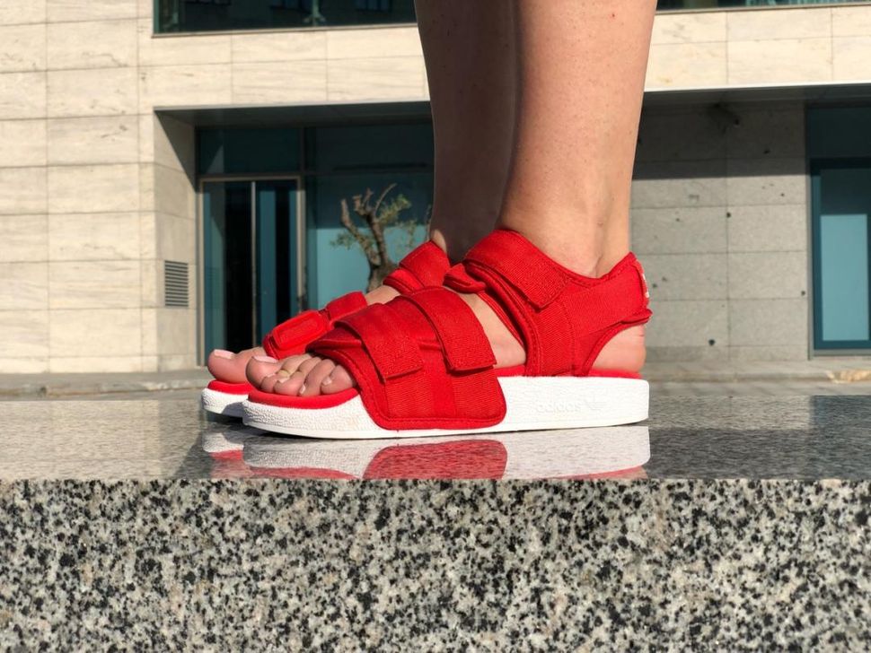 Сандалі Adidas Adilette Red White 3298 фото