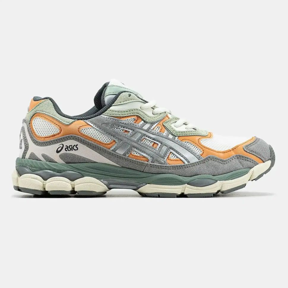 Asics Gel-NYC Grey Orange Green