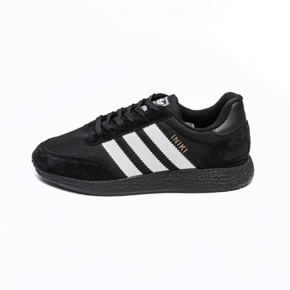 Зимові Кросівки Adidas INIKI Black White v3 10068 фото