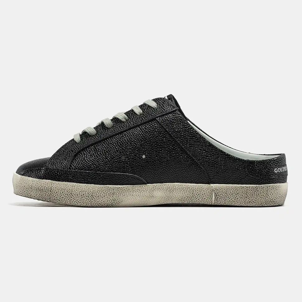 Golden Goose Superstar Mule Black White