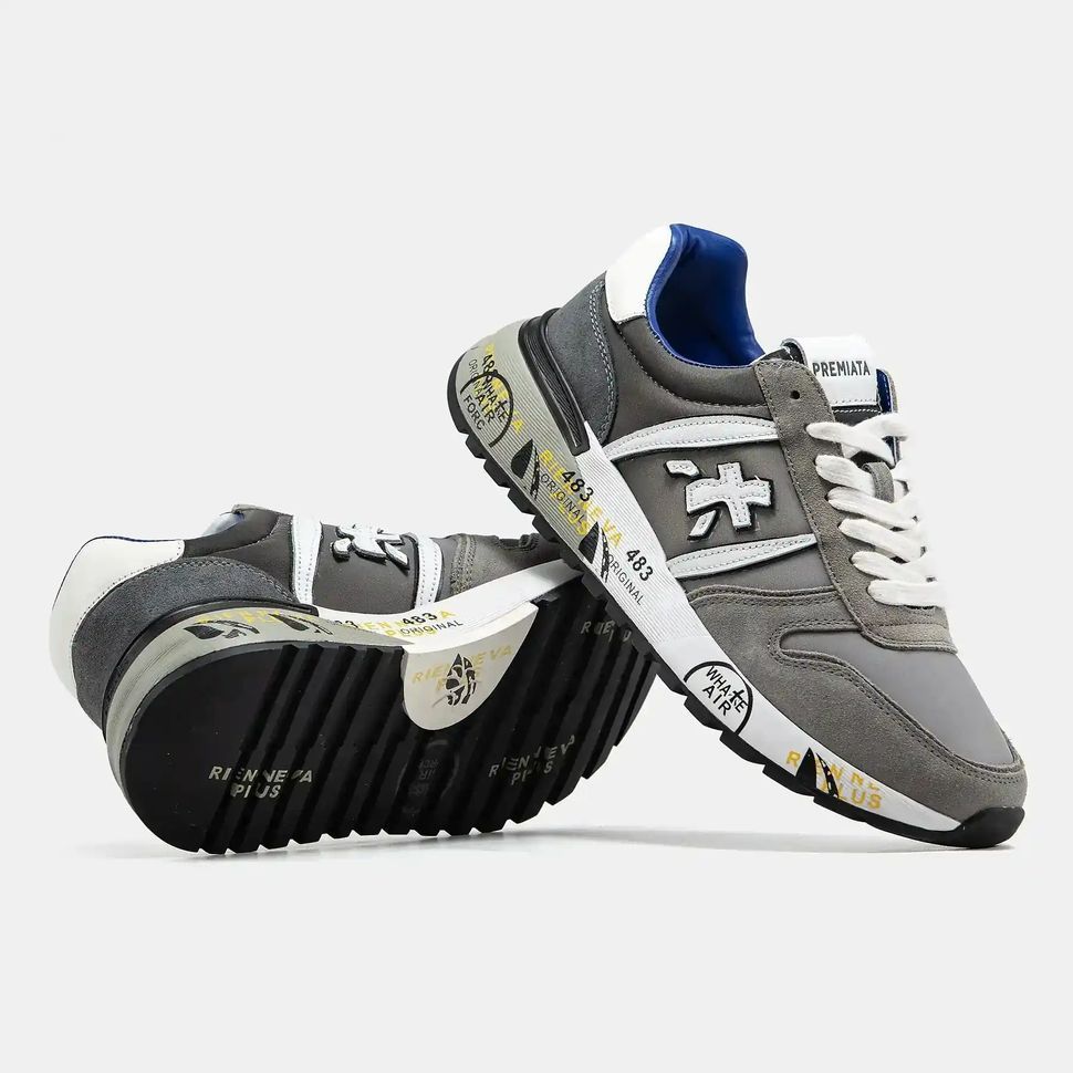 Premiata Lander Grey White Blue