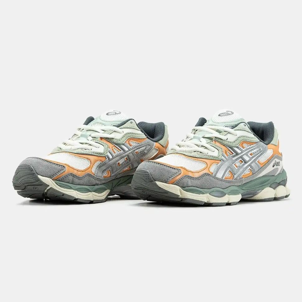 Asics Gel-NYC Grey Orange Green