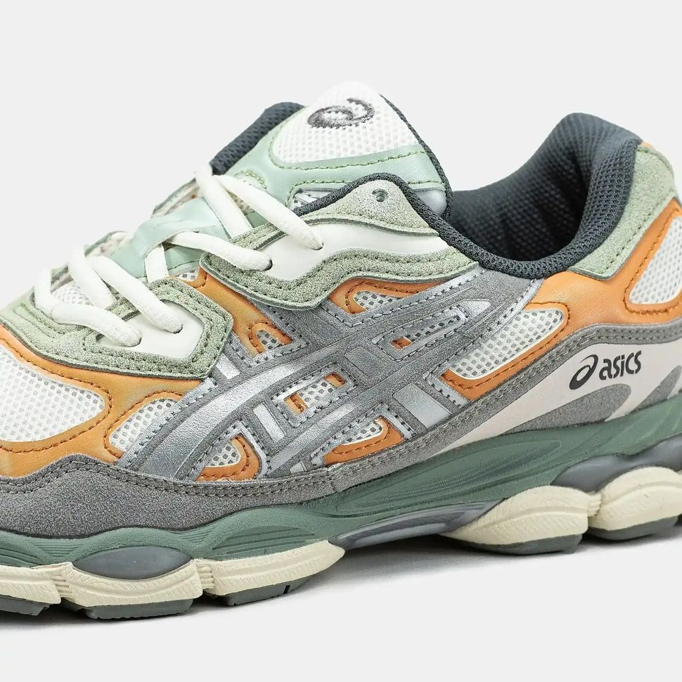 Asics Gel-NYC Grey Orange Green