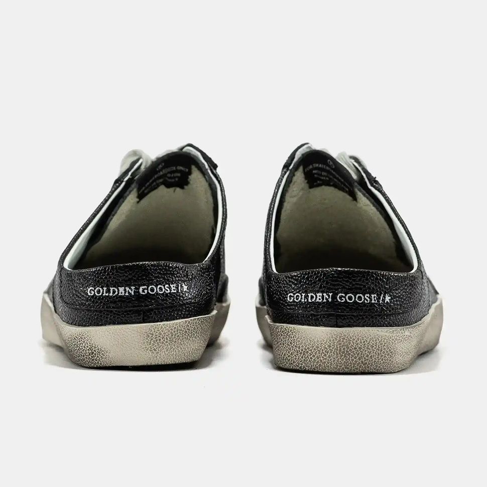 Golden Goose Superstar Mule Black White