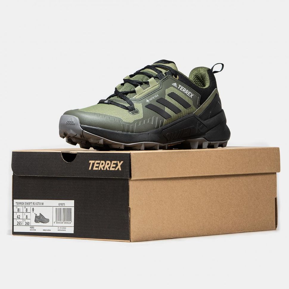 Кроссовки Adidas Terrex Swift R3 Gore-Tex Green 10084 фото