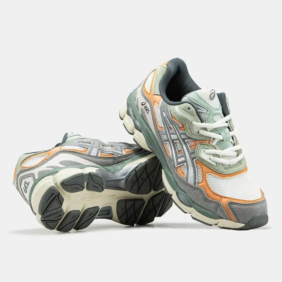 Asics Gel-NYC Grey Orange Green