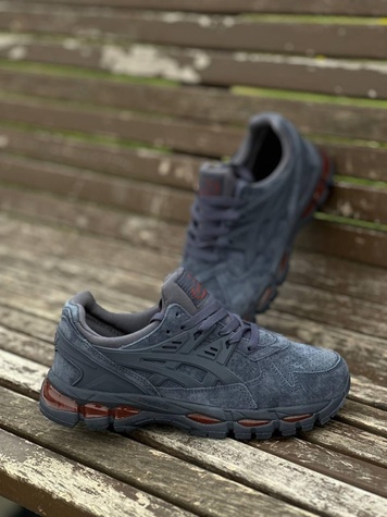 Кросівки Asics Gel Kayano Trainer 21 Navy Suede Grey Red, 40