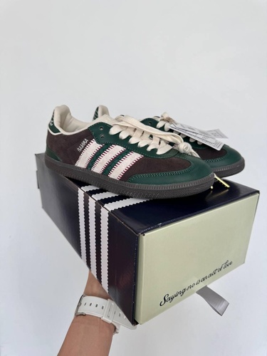 Кросівки Adidas Samba NOTITLE GREEN / BROWN 10595 фото