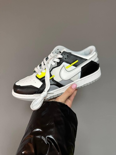 Nike SB Dunk Low Scrap Wolf Grey Light Lemon 513 фото