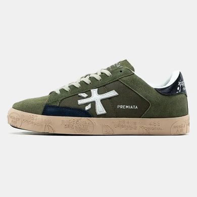 Premiata Steven Olive Navy Gum