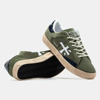 Premiata Steven Olive Navy Gum