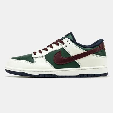 Nike Dunk Low Gorge Green Sail Burgundy