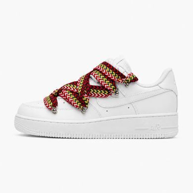 Nike Air Force 1 Low Custom Lanvin Laces White Multicolor, 41