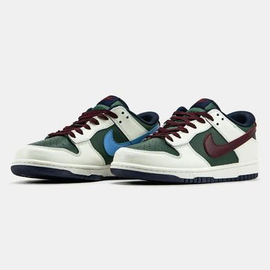 Nike Dunk Low Gorge Green Sail Burgundy