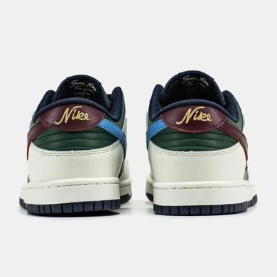 Nike Dunk Low Gorge Green Sail Burgundy