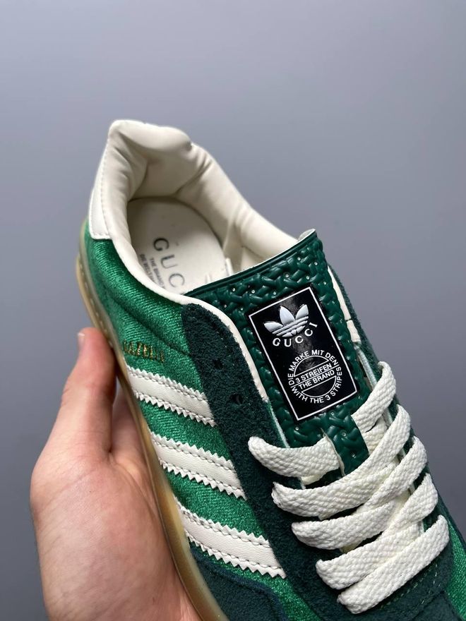 Кроссовки Adidas x Gucci Gazelle Green — Купить в krosbery (231836