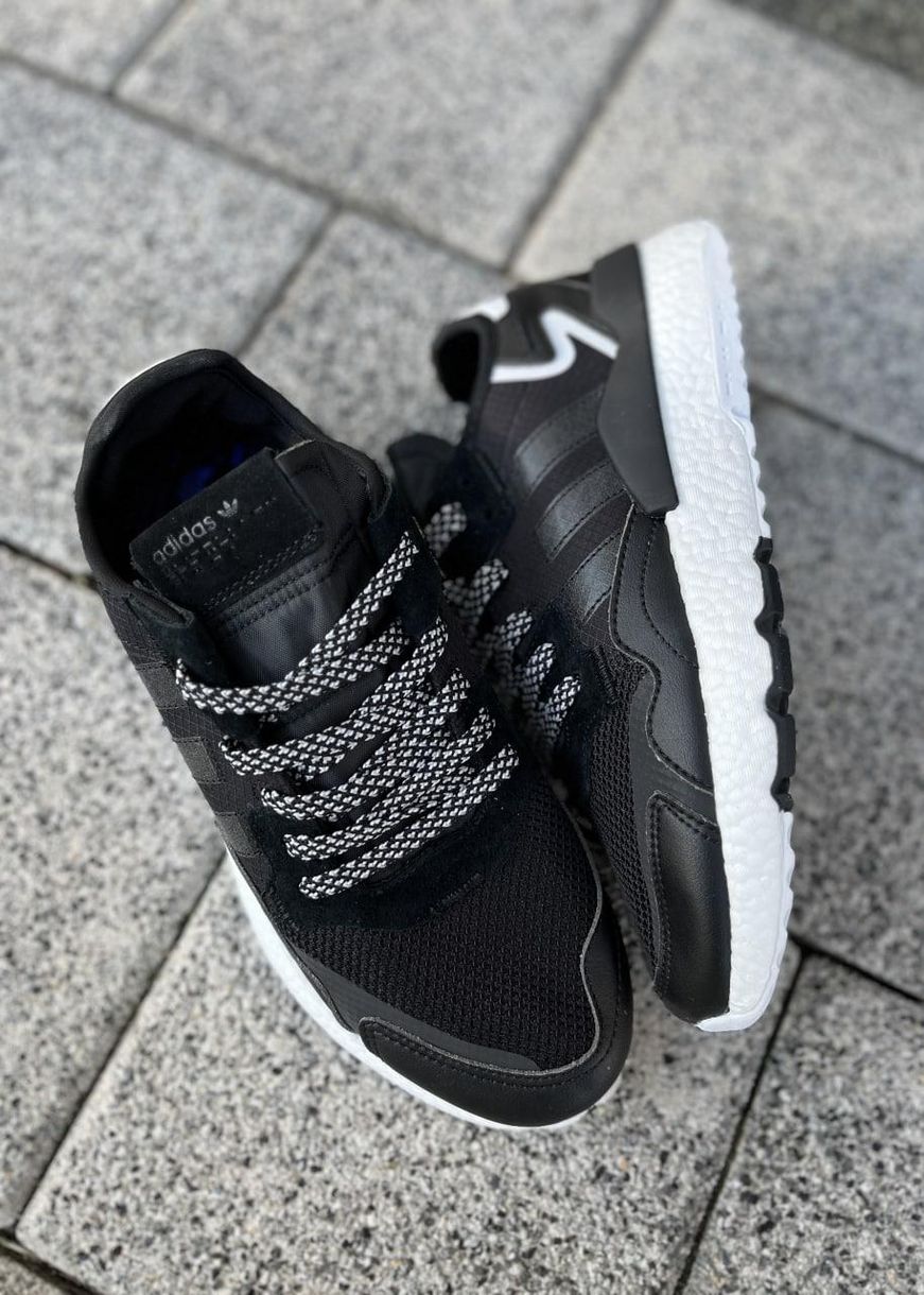 Кроссовки Adidas Nite Jogger White Black 2557 фото