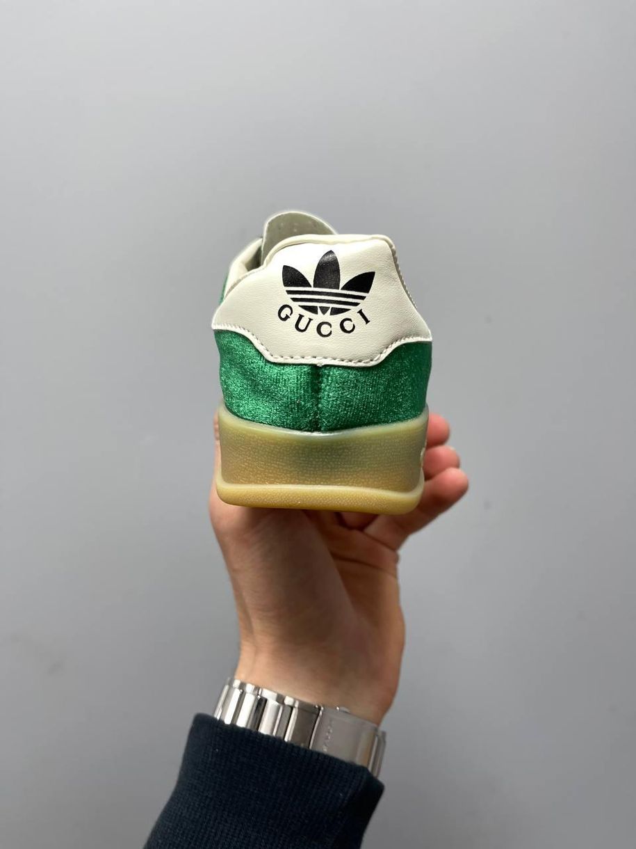 Кеди Adidas x Gucci Gazelle Green 2318 фото