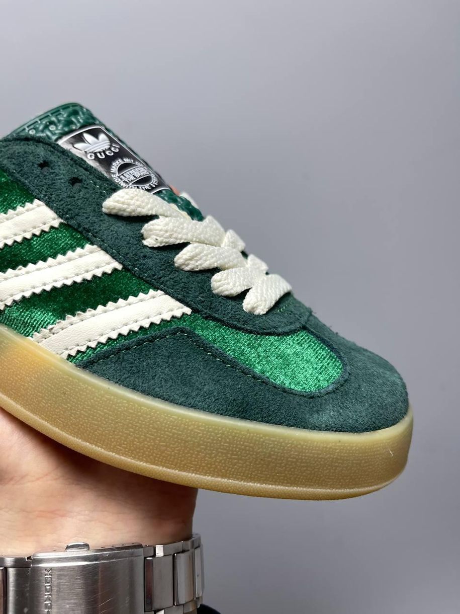 Кеди Adidas x Gucci Gazelle Green 2318 фото