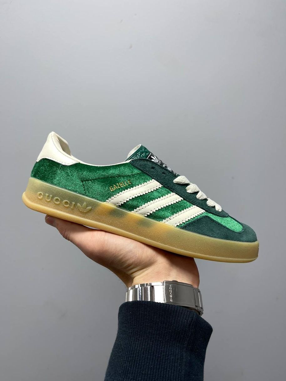 Кеди Adidas x Gucci Gazelle Green 2318 фото