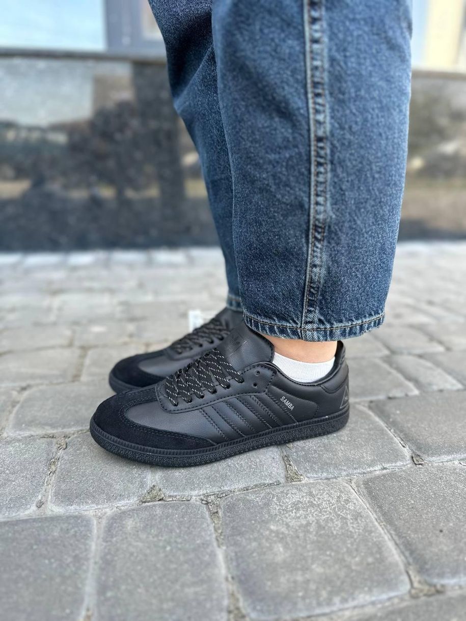 Кеды Pharrell Williams Samba Hu Core Black 9608 фото