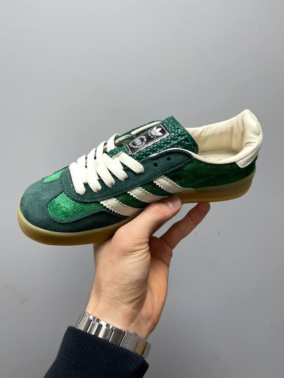 Кеди Adidas x Gucci Gazelle Green 2318 фото